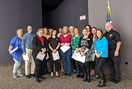 2015-2018 APAS Executive Committee and Negotiations Team members after receiving recognition certificates